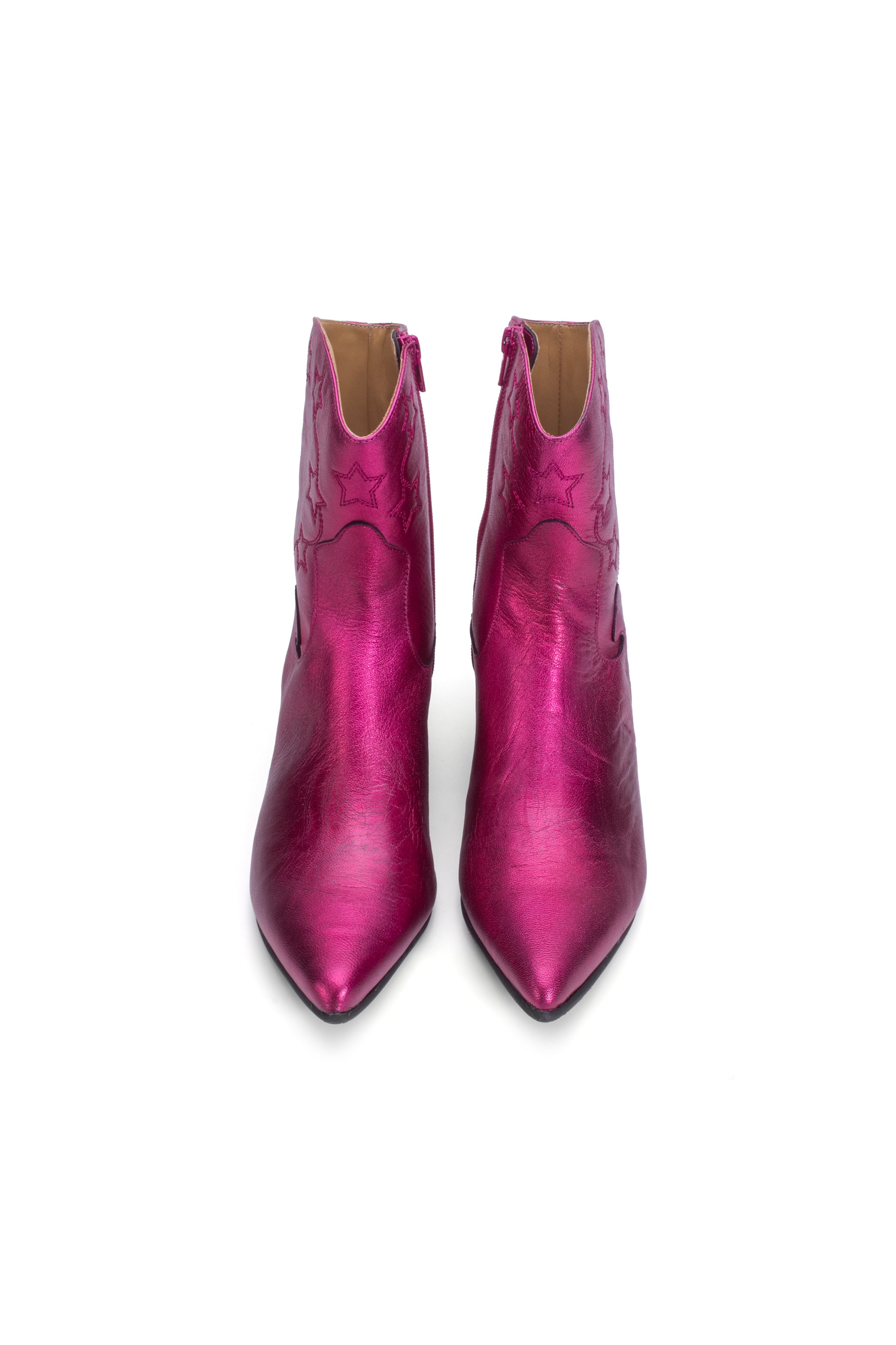 John Fluevog Western Boot - Metallic Azalea - Anna Sui Sale