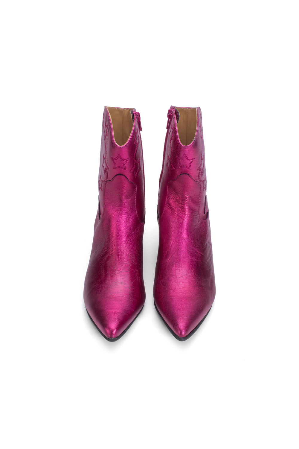 John Fluevog Western Boot - Metallic Azalea - Anna Sui Sale
