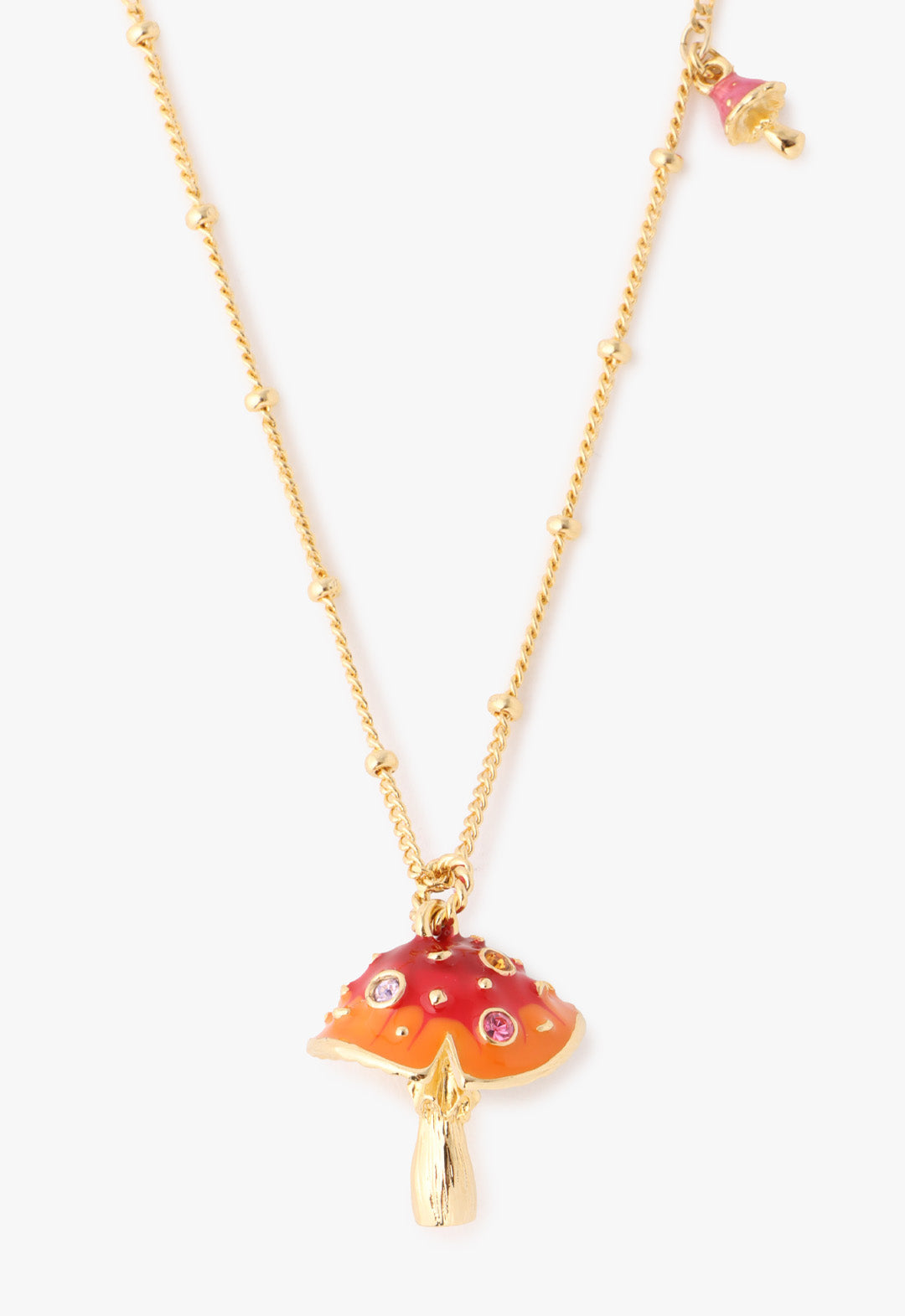 Fairytale Mushroom Necklace - Gold - Anna Sui Discount