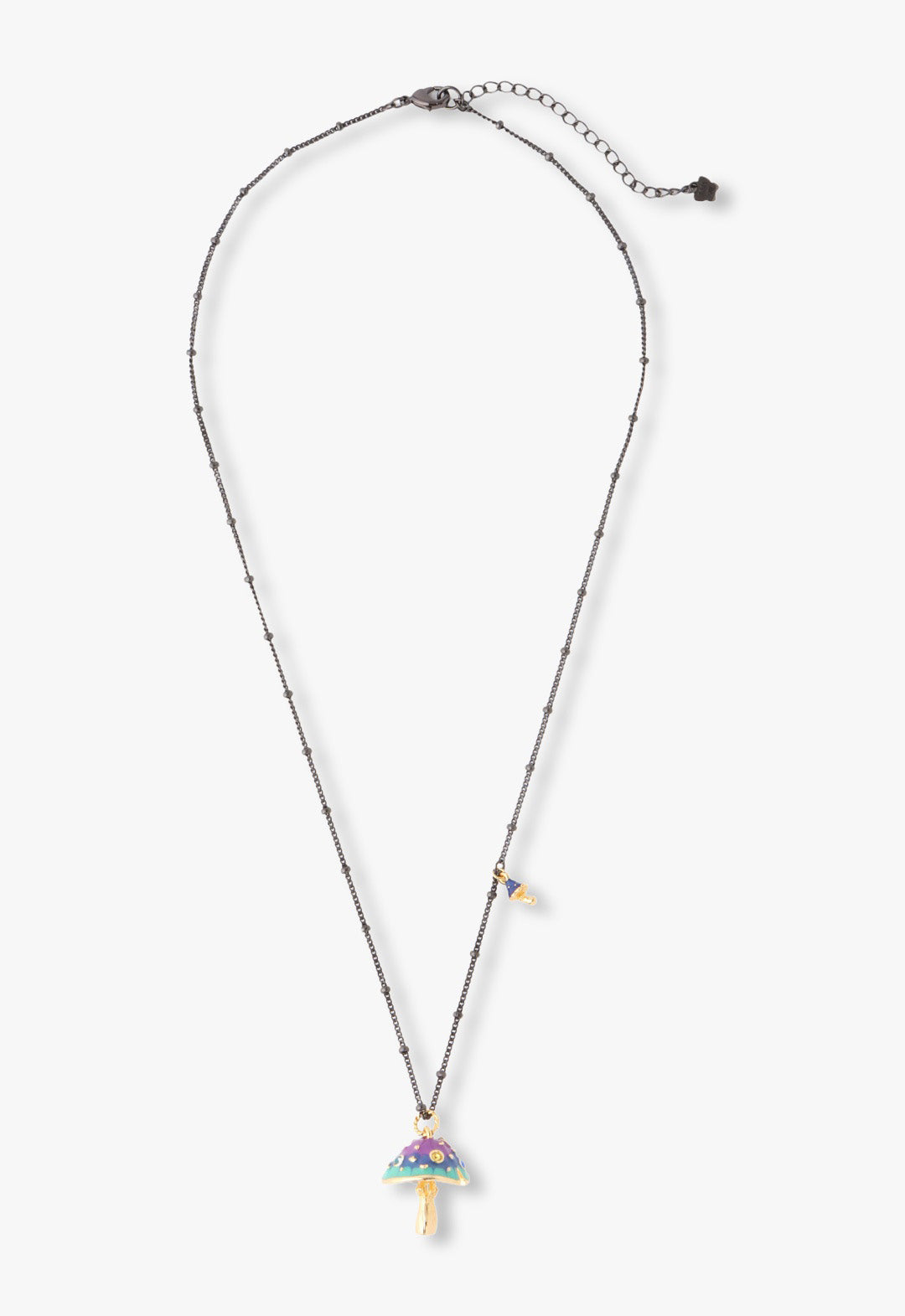 Fairytale Mushroom Necklace - Gunmetal - Anna Sui Online