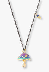 Fairytale Mushroom Necklace - Gunmetal - Anna Sui Online