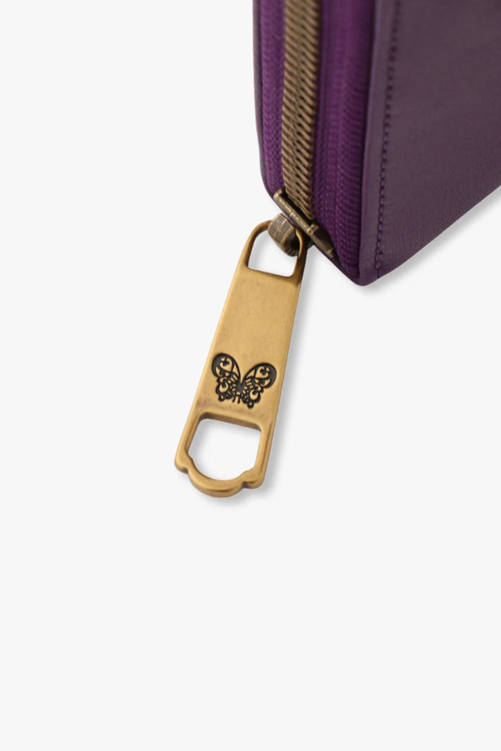 Purple Retro Button Wallet - Anna Sui US
