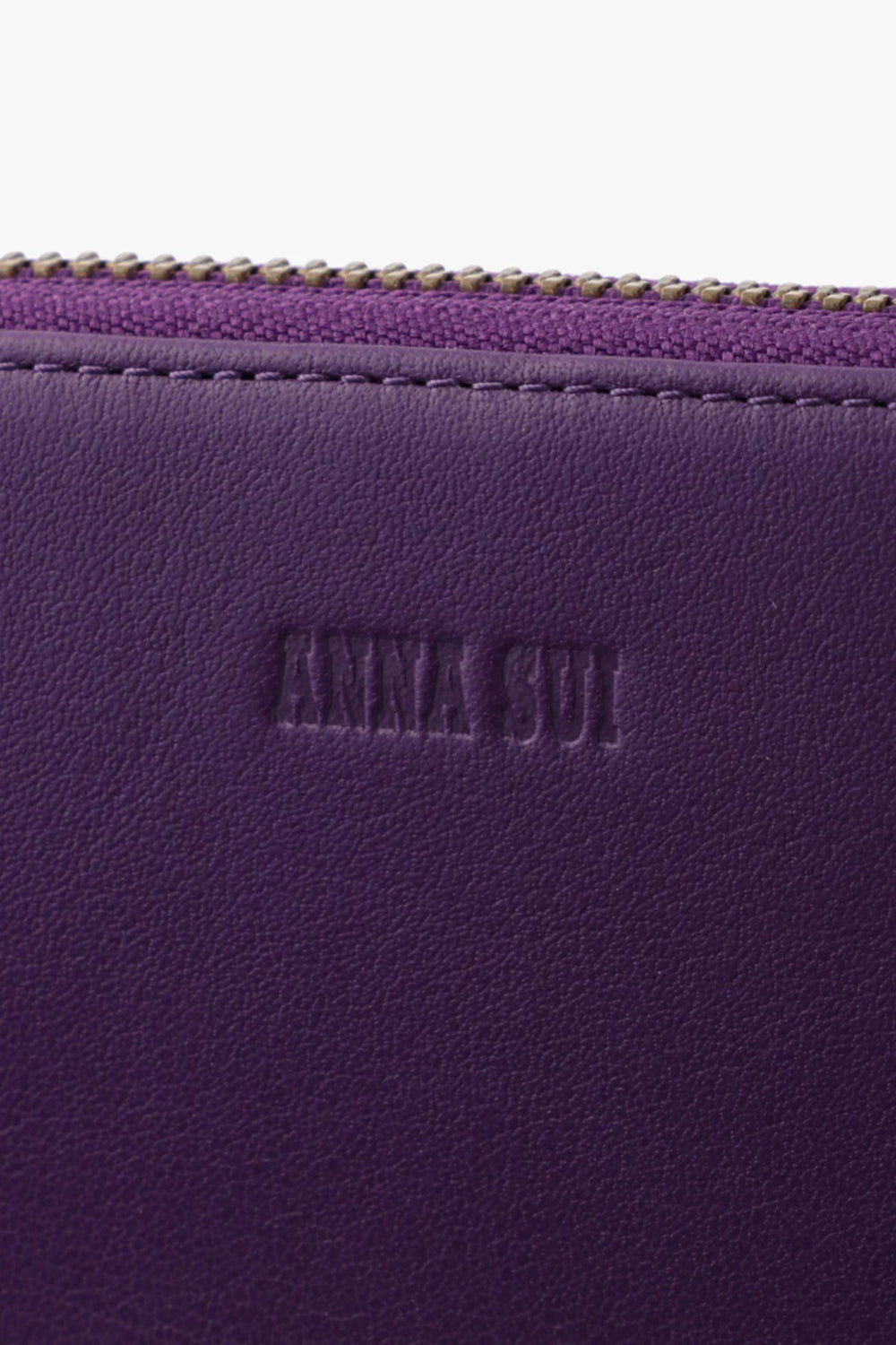 Purple Retro Button Wallet - Anna Sui US
