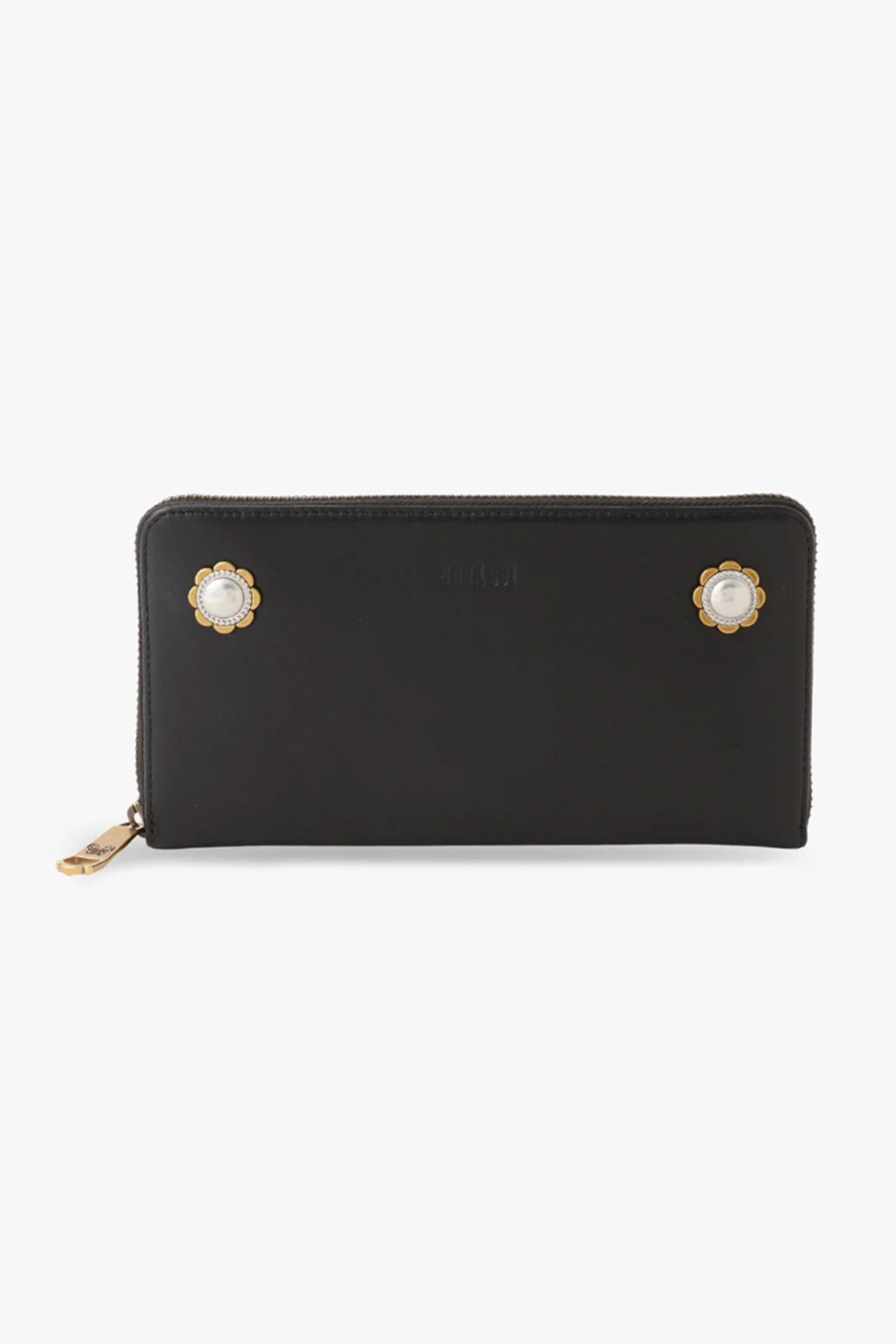 Black Retro Button Wallet - Anna Sui Discount