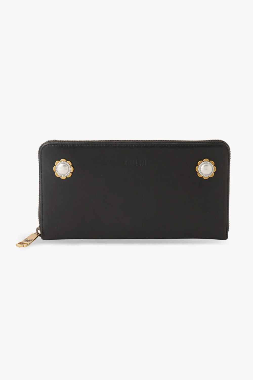 Black Retro Button Wallet - Anna Sui Discount