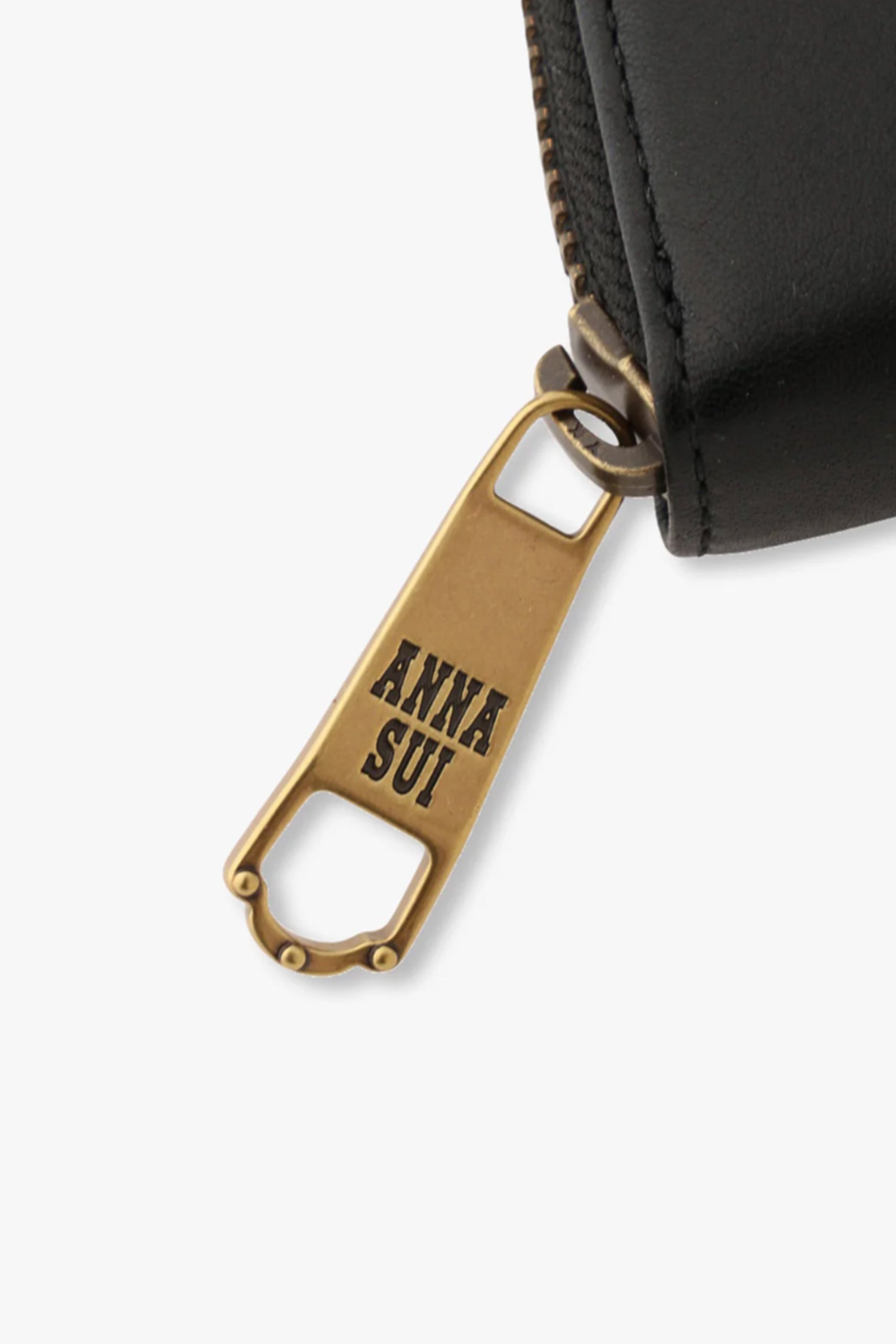 Black Retro Button Wallet - Anna Sui Discount