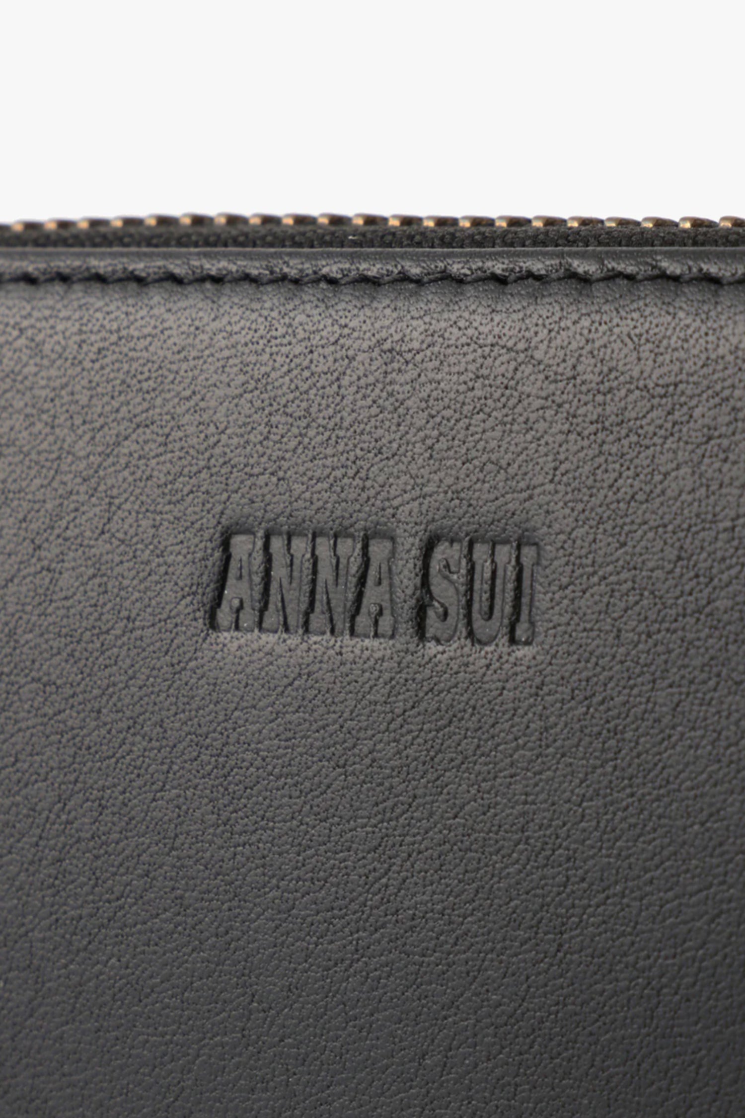 Black Retro Button Wallet - Anna Sui Discount