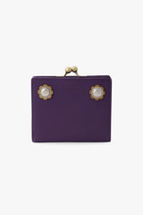 Purple Retro Button Small Wallet - Anna Sui Online