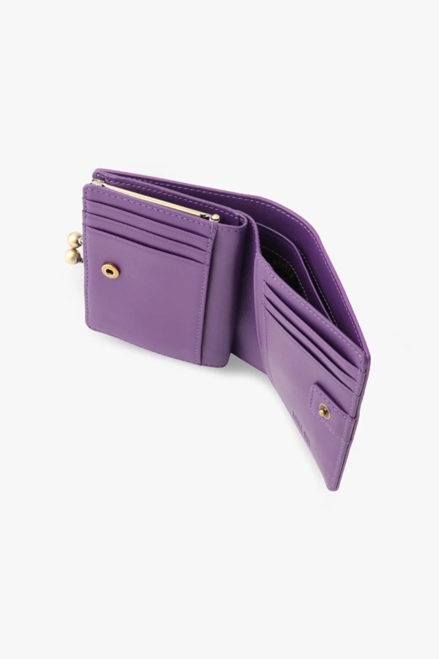 Purple Retro Button Small Wallet - Anna Sui Online