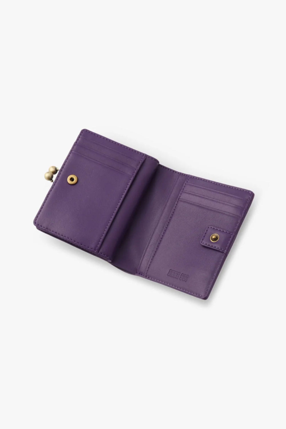 Purple Retro Button Small Wallet - Anna Sui Online