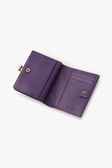 Purple Retro Button Small Wallet - Anna Sui Online