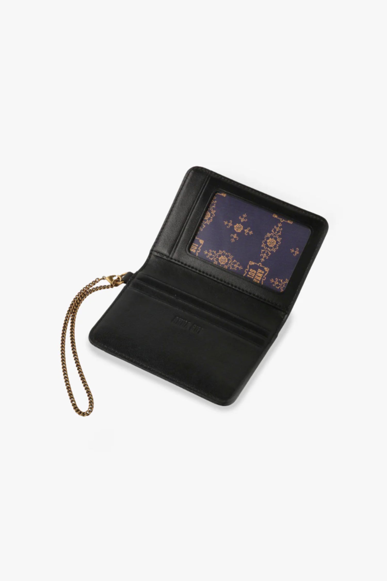 Black Retro Button Pass Case - Anna Sui Outlet