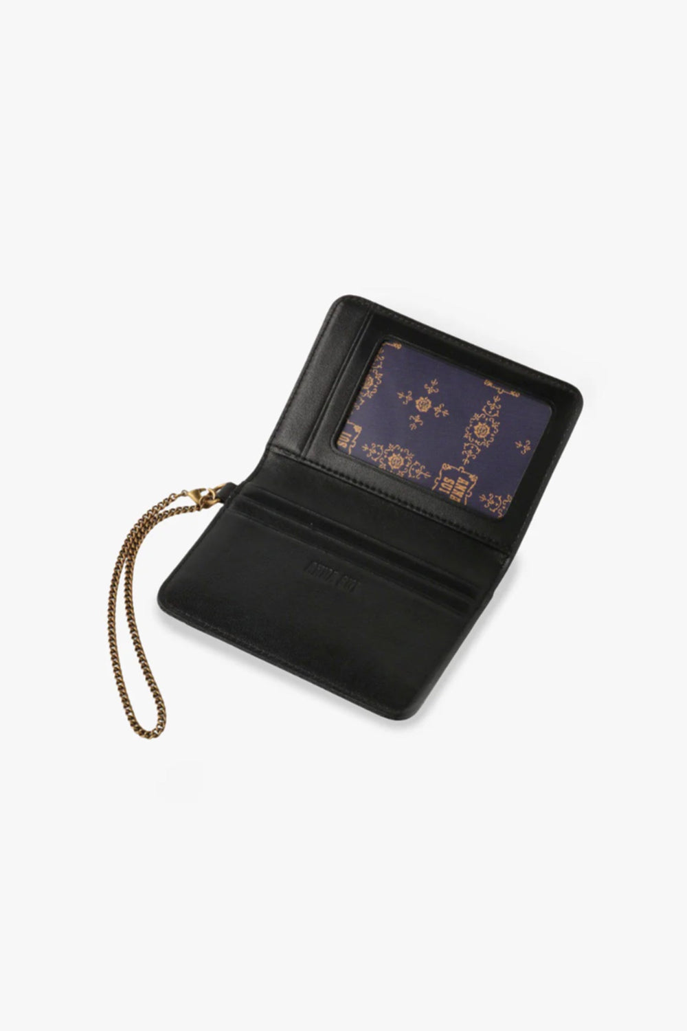 Black Retro Button Pass Case - Anna Sui Outlet