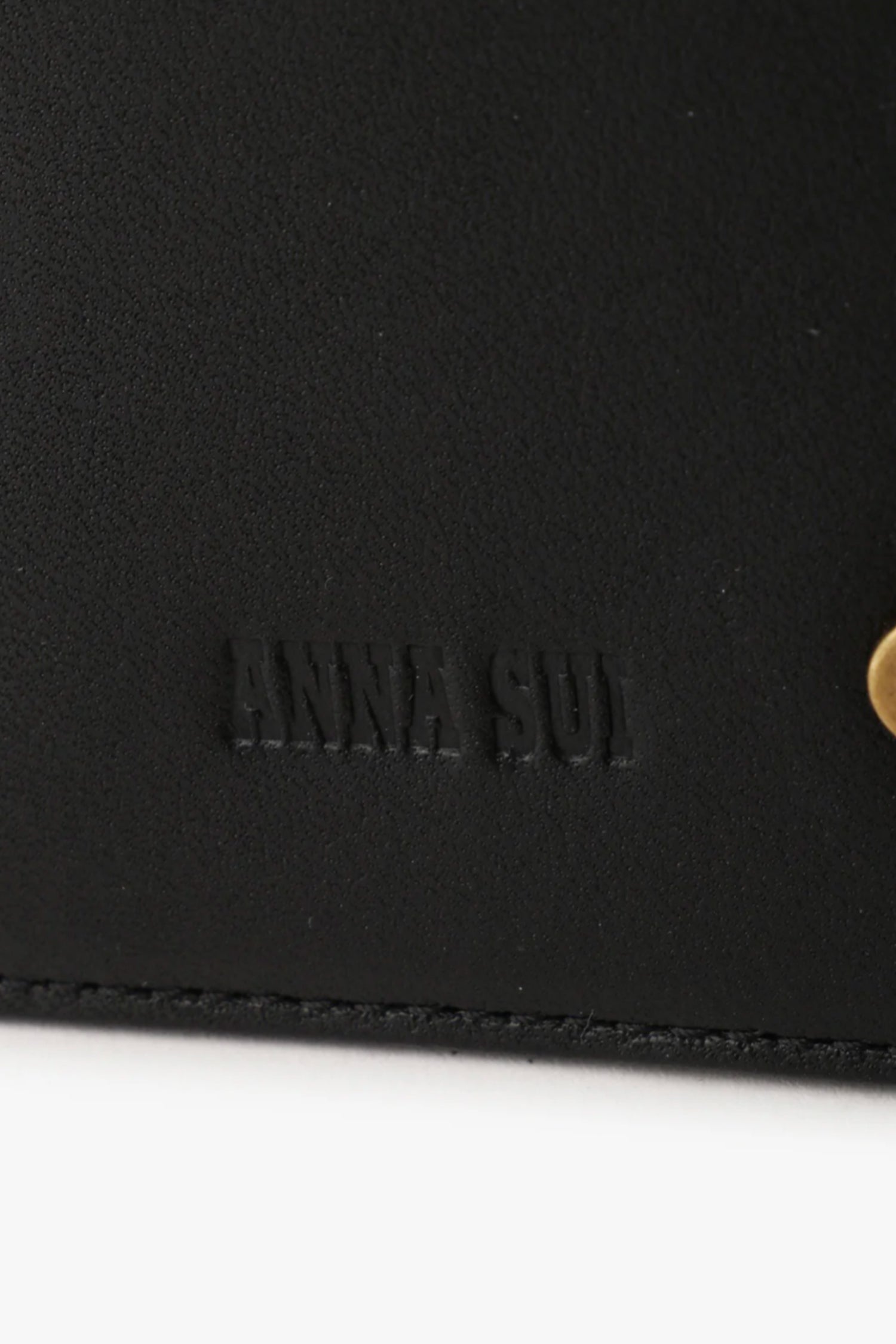 Black Retro Button Pass Case - Anna Sui Outlet