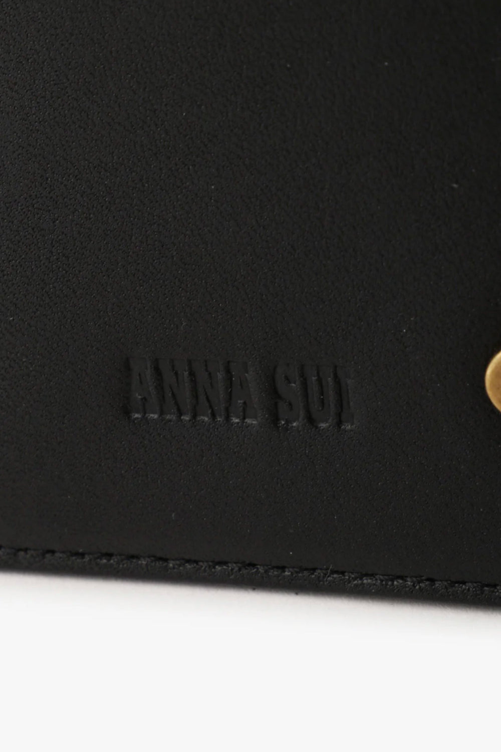 Black Retro Button Pass Case - Anna Sui Outlet
