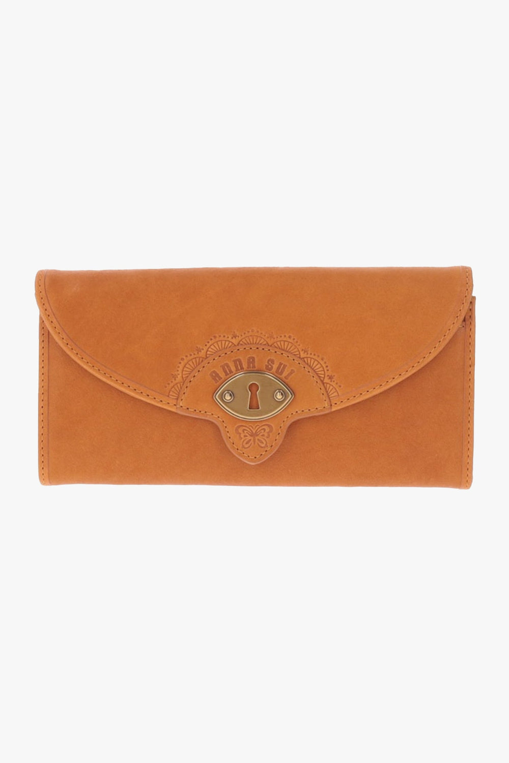 Butterfly Embossed Keyhole Wallet - Anna Sui US