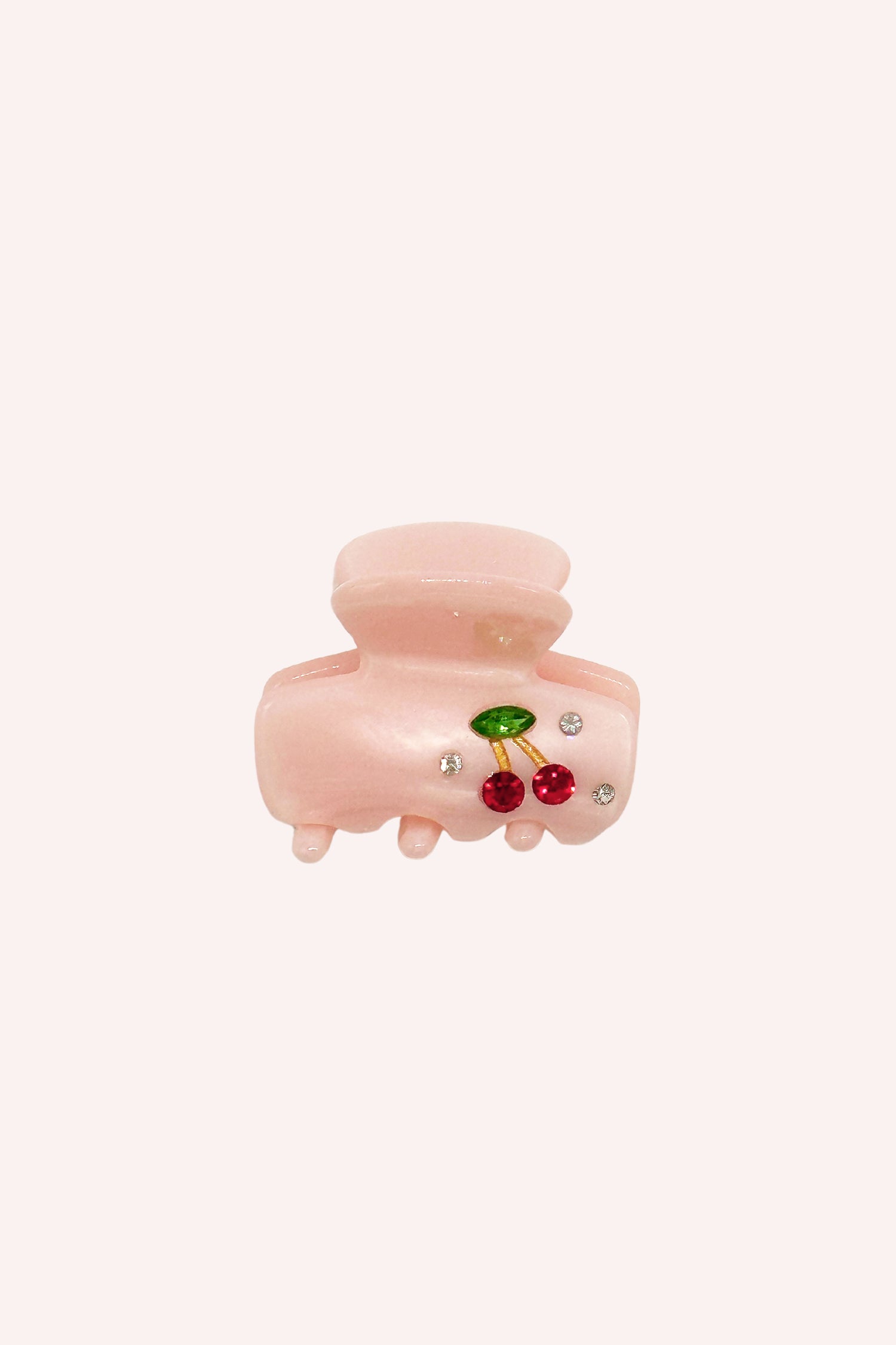 Pink Sweet Baby Cherries Mini Crystal Clip - Anna Sui Discount