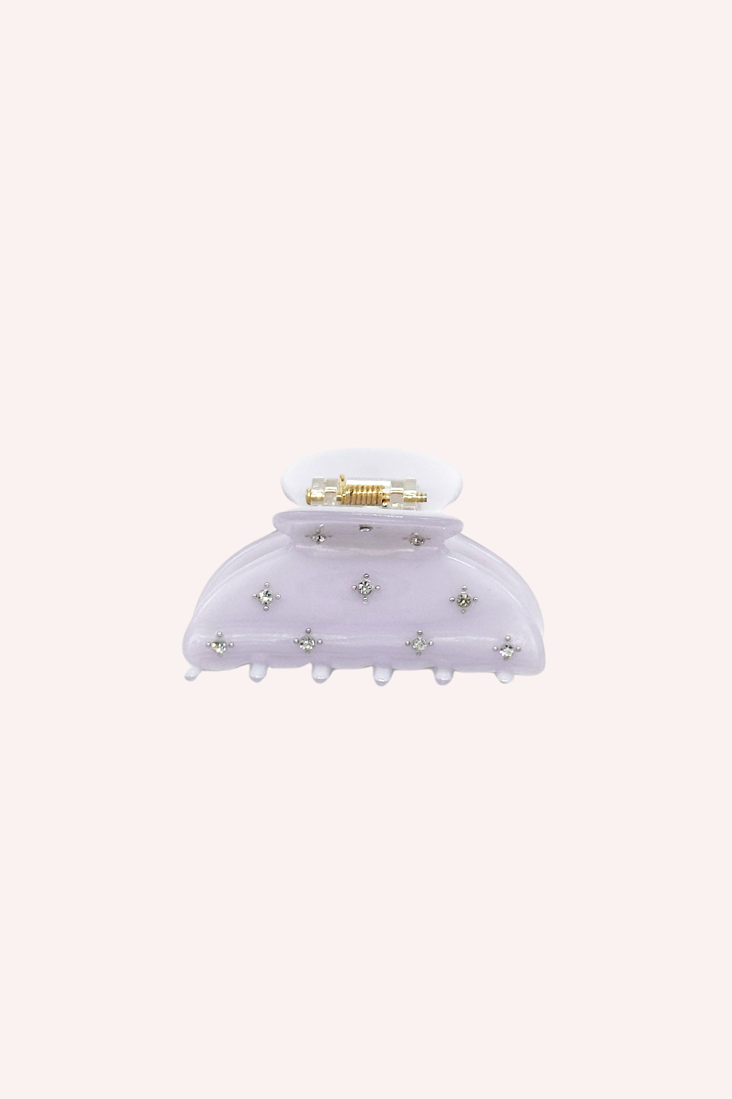 Lavender Medium Pastel Crystal Jaw Clip - Anna Sui Sale