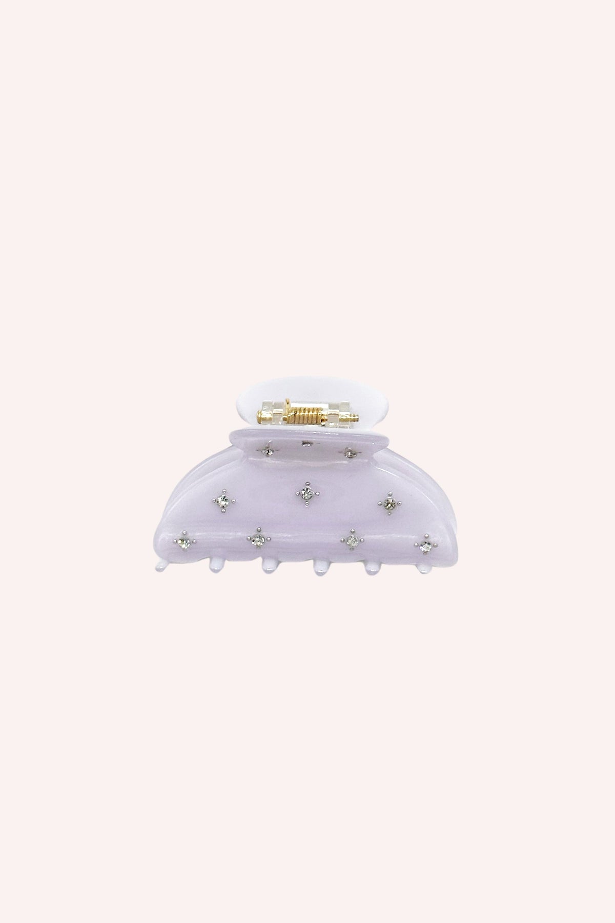 Lavender Medium Pastel Crystal Jaw Clip - Anna Sui Sale