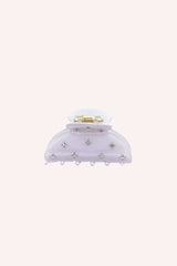 Lavender Medium Pastel Crystal Jaw Clip - Anna Sui Sale