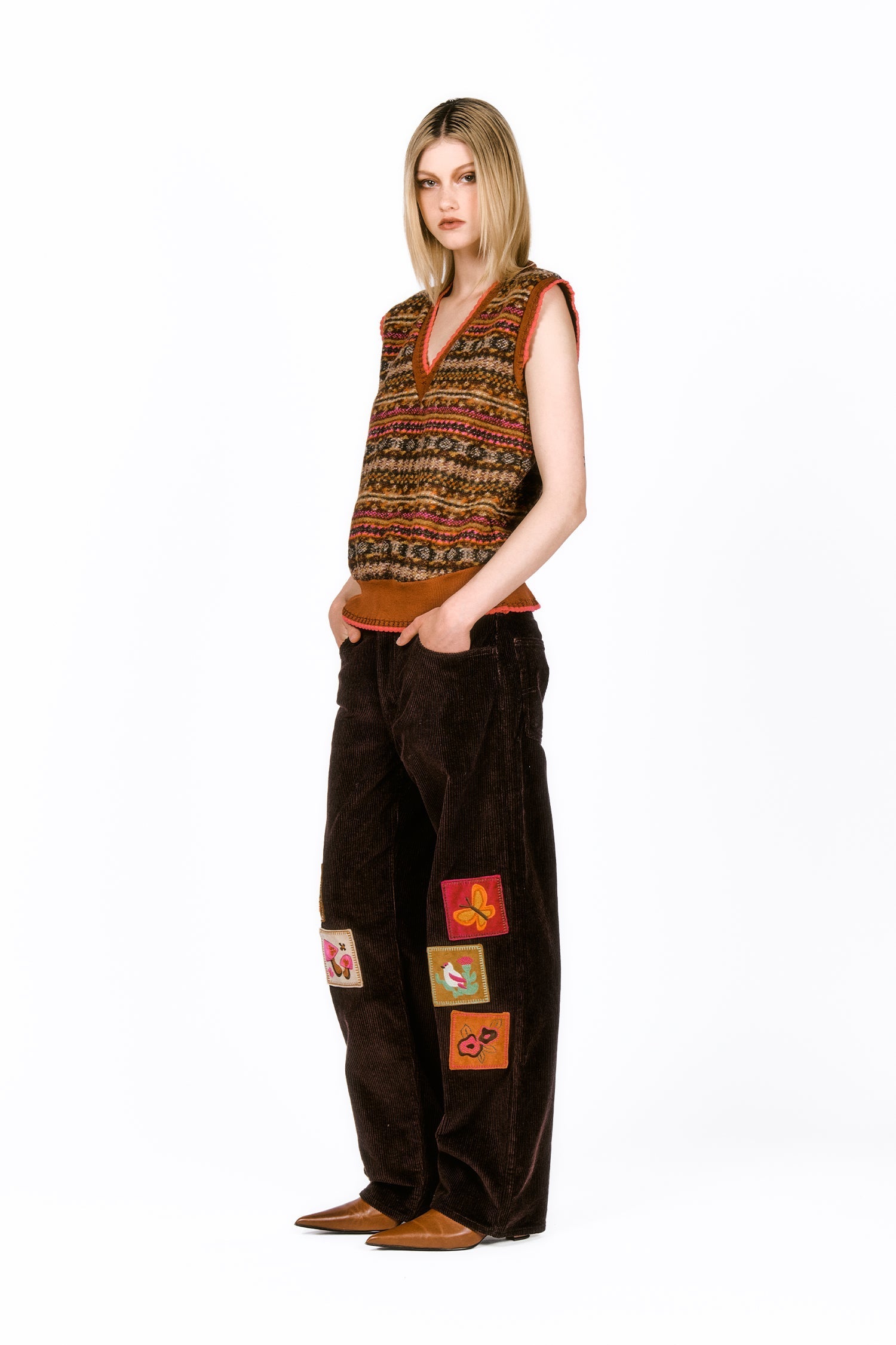 Fair Isle Fleece Vest - Anna Sui Discount