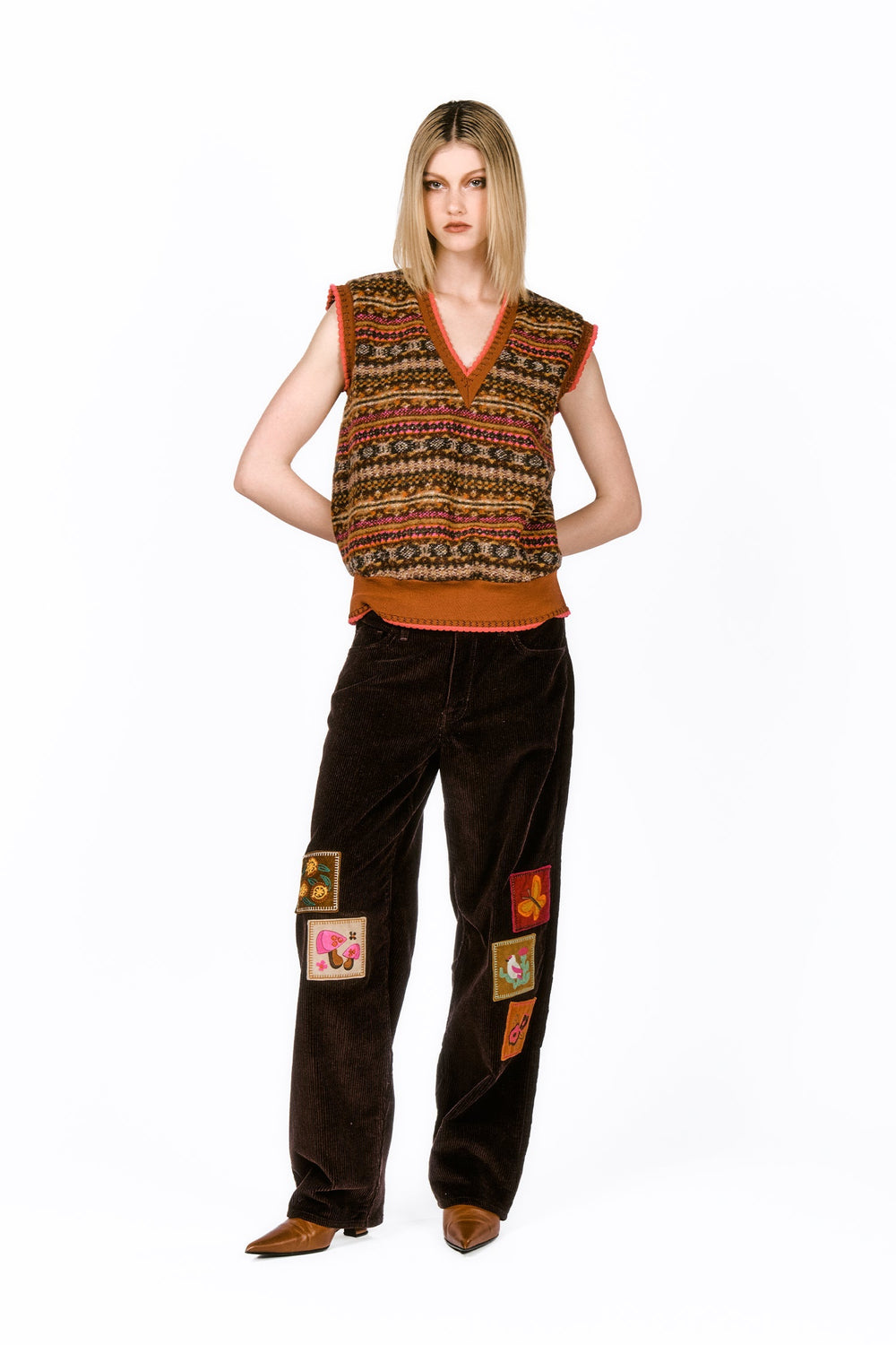 Fair Isle Fleece Vest - Anna Sui Discount