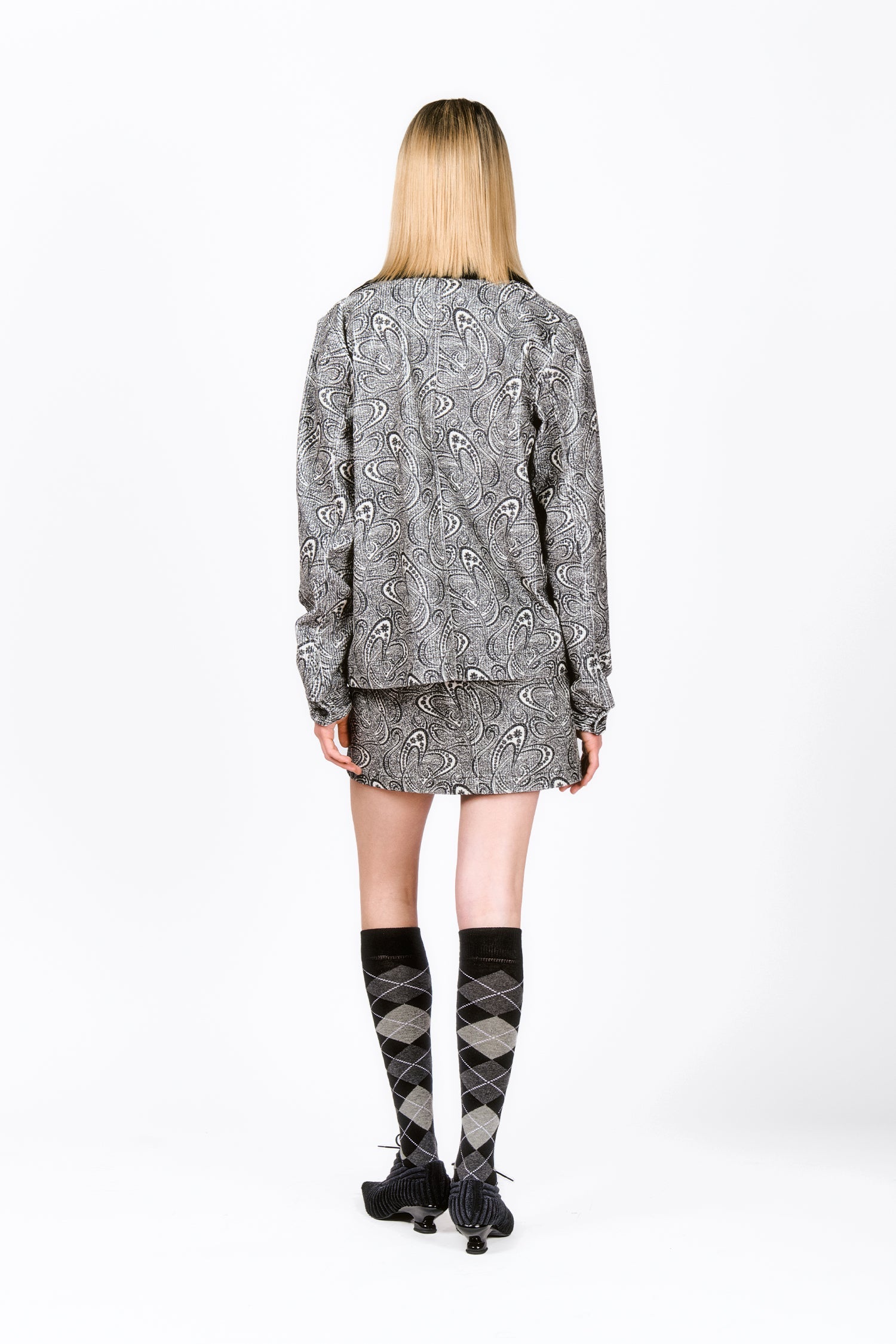Beardsley Paisley Corduroy Skirt - Anna Sui Online