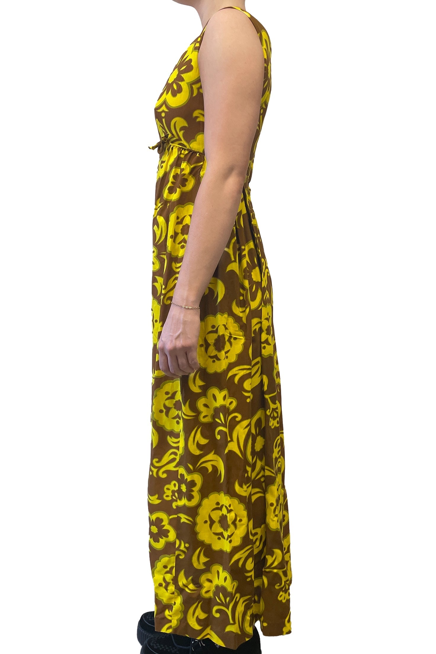 Vintage Kamani O Hawaii Floral Maxi Dress - Anna Sui US