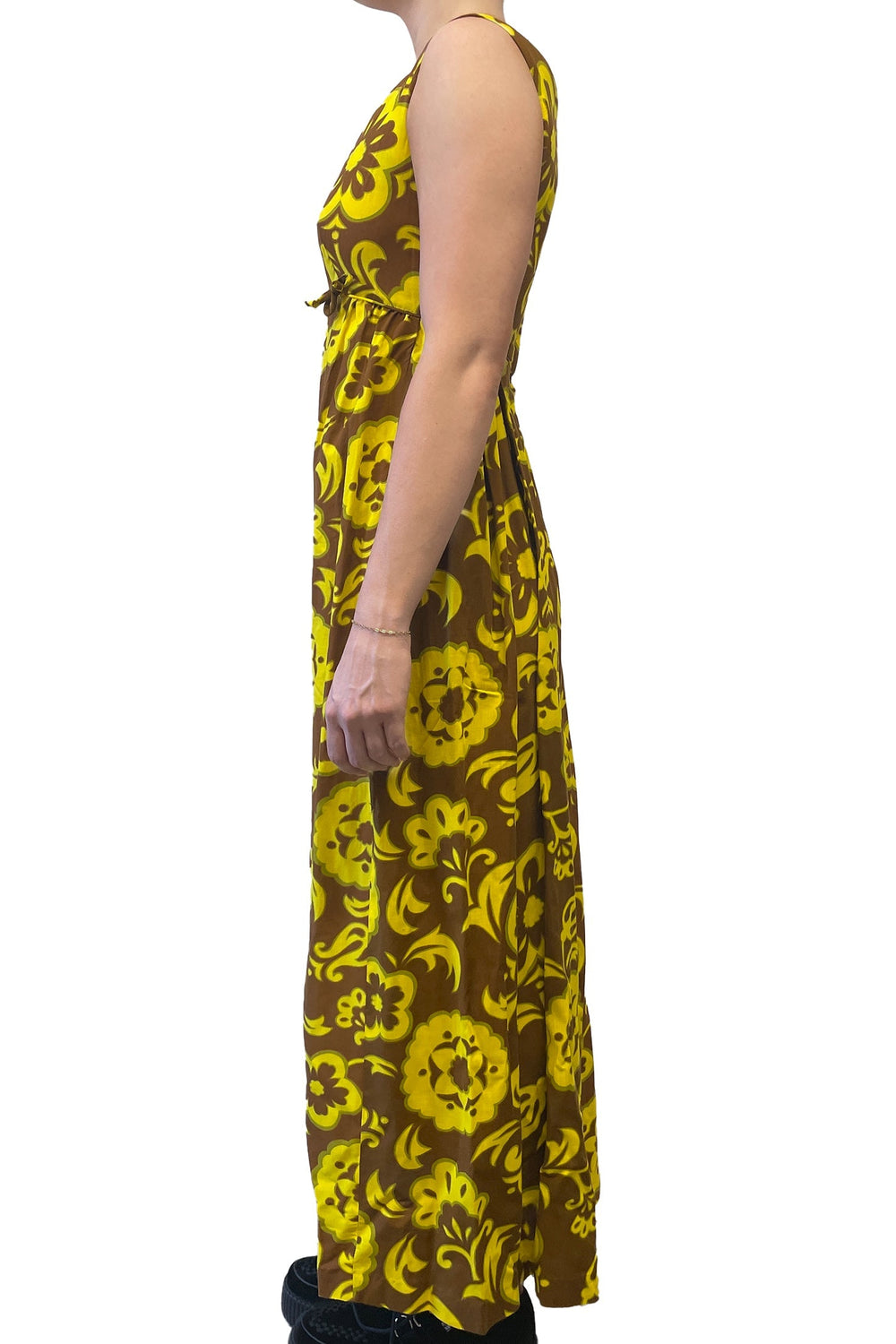 Vintage Kamani O Hawaii Floral Maxi Dress - Anna Sui US