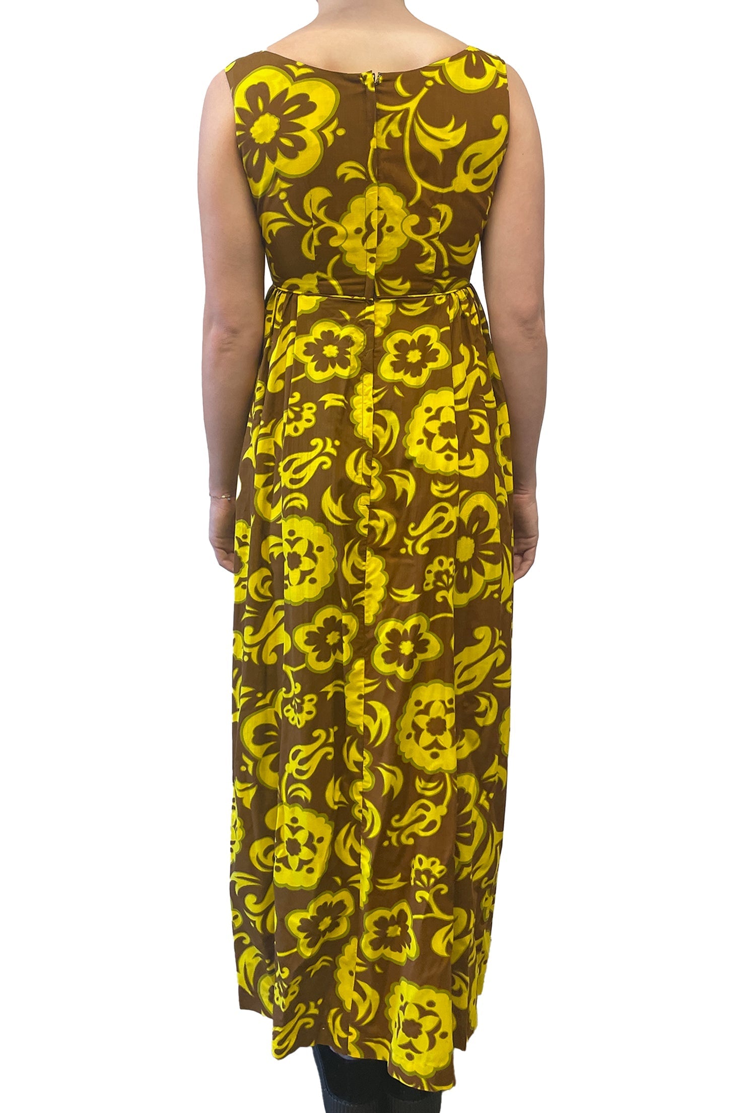 Vintage Kamani O Hawaii Floral Maxi Dress - Anna Sui US