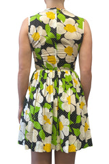 Vintage Sixties Vicky Vaughn Dotted Floral Dress - Anna Sui Discount