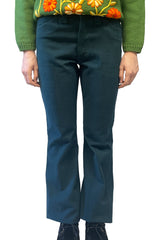 Vintage Seventies Lee Teal Flare Pants - Anna Sui Online